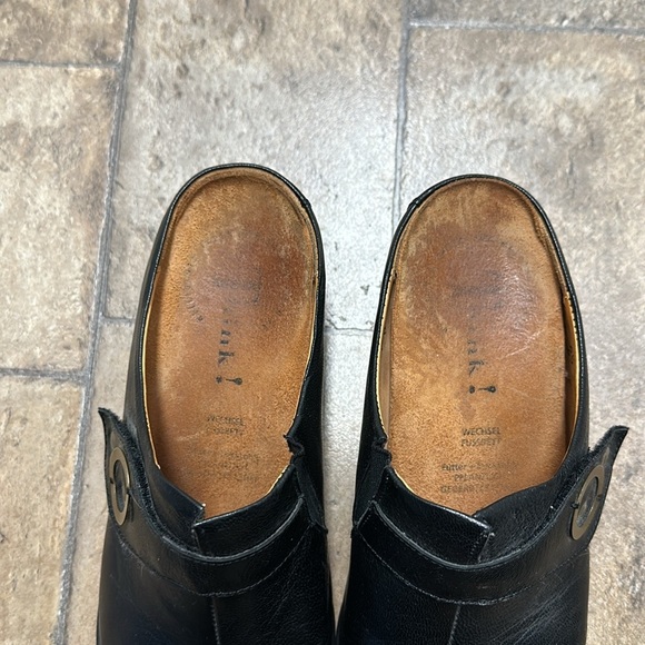 Think Slip On Leather Sandals sz 38 - Picture 2 of 7